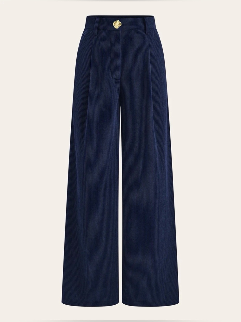 NWT Commense Wide Leg Corduroy
Wide Leg Trousers in Navy, Size S